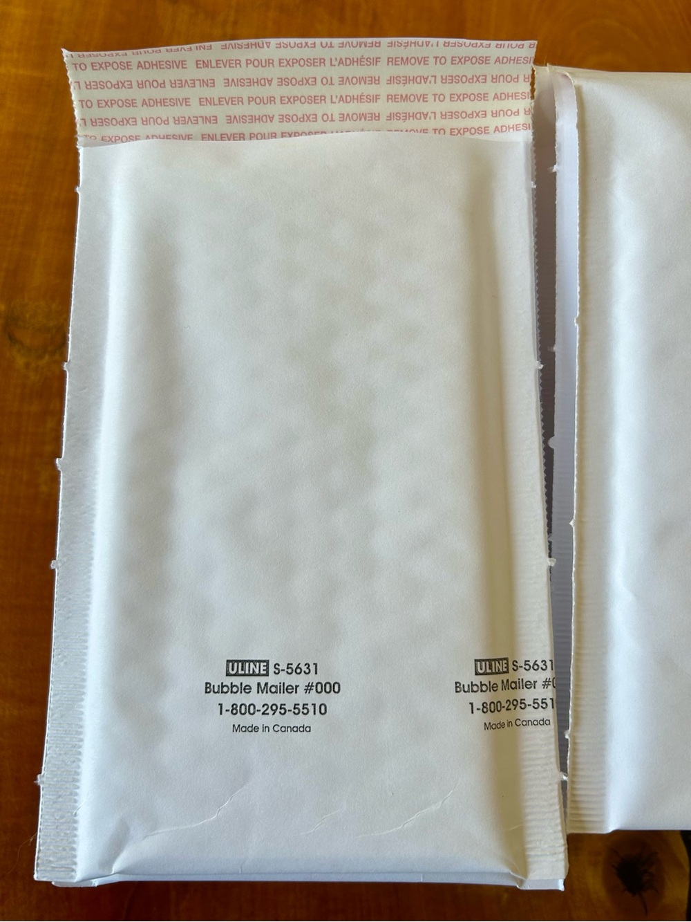 Uline 30-pack 4x8” White Self-Seal Bubble Mailers - NEW - 5 30-packs available - Picture 2 of 6